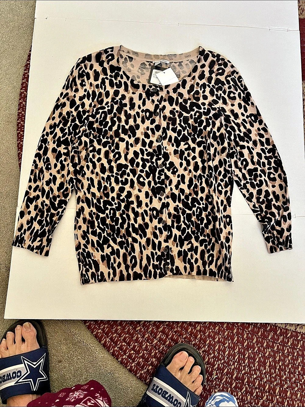 Leopard Print Long Sleeve Top